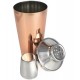 Coqueteleira 750ml 25cm De Altura Aço Inox E Bronze